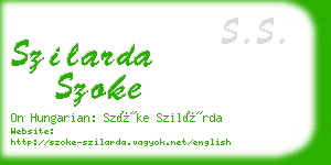 szilarda szoke business card